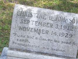 Christine O Johnson