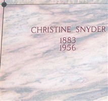 Christine Snyder Christine Snyder