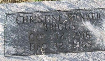 Christine Winker Briggs Christine Winker Briggs