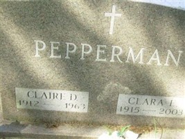 Claire D. Pepperman Claire D. Pepperman