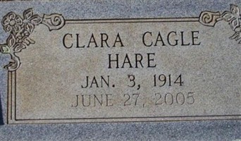 Clara Cagle Hare Clara Cagle Hare