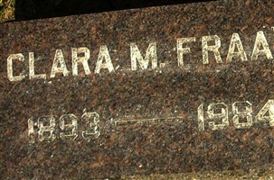 Clara F. Krafft Fraas Clara F. Krafft Fraas