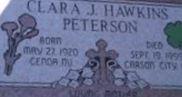 Clara Jane Hawkins Peterson