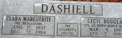 Clara Marguerite Mergenthal Dashiell