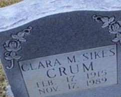 Clara M. Talbert Sikes Crum