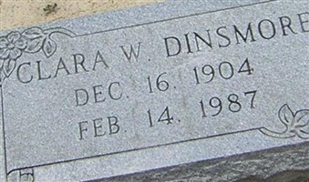 Clara W Dinsmore
