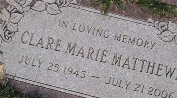 Clare Marie Matthews
