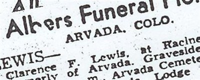Clarence F. Lewis Clarence F. Lewis