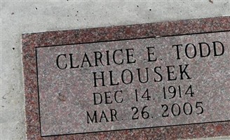Clarice E. Todd Hlousek