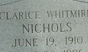 Clarice Nichols Whitmire Clarice Nichols Whitmire