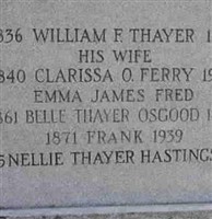 Clarissa O. Ferry Thayer Clarissa O. Ferry Thayer