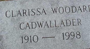 Clarissa Woodard Cadwallader Clarissa Woodard Cadwallader