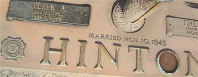 Clark A. Hinton Clark A. Hinton