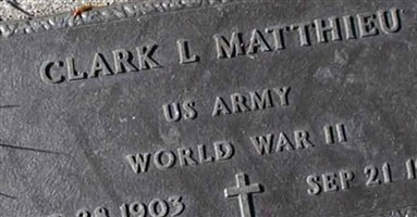 Clark L Matthieu Clark L Matthieu