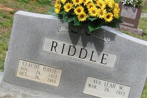 Claude Hayze Riddle Claude Hayze Riddle