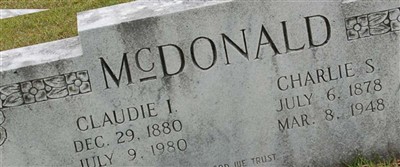 Claudie I. McDonald Claudie I. McDonald