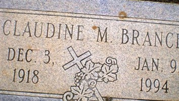 Claudine M Branch