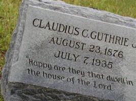 Claudius Caesar Guthrie, Jr Claudius Caesar Guthrie, Jr