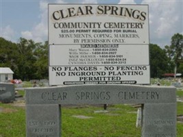 Clear Springs Community Cemetery Clear Springs Community Cemetery