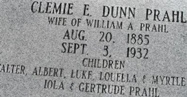 Clemie E Dunn Prahl