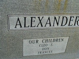 Cleo Arthur Alexander Cleo Arthur Alexander
