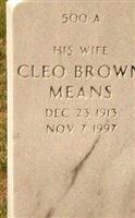 Cleo Brown Means