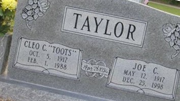 Cleo C. "Toots" Taylor Cleo C. "Toots" Taylor