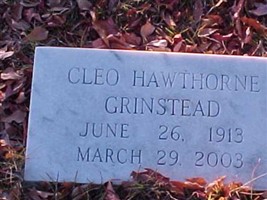 Cleo Hawthorne Grinstead Cleo Hawthorne Grinstead