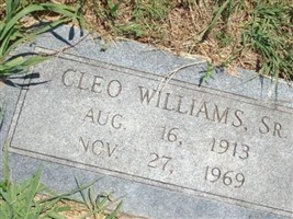 Cleo Williams, Sr. Cleo Williams, Sr.