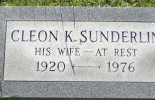 Cleon K Sunderlin Cleon K Sunderlin