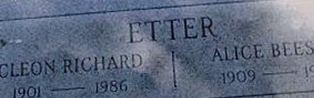 Cleon Richard Etter Cleon Richard Etter