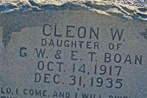 Cleon W. Boan Cleon W. Boan