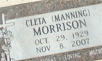 Cleta Manning Morrison Cleta Manning Morrison
