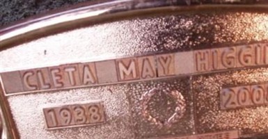Cleta May Higgins Cleta May Higgins