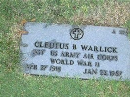 Cletus B Warlick Cletus B Warlick