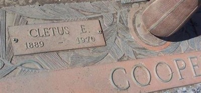 Cletus Erastus Cooper Cletus Erastus Cooper