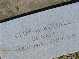 Cliff A Bohall