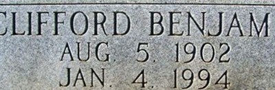 Clifford Benjamin Howe Clifford Benjamin Howe