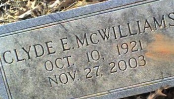 Clyde E McWilliams Clyde E McWilliams