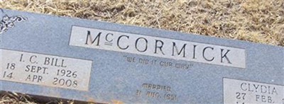 Clydia Webb McCormick