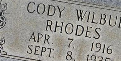 Cody Wilbur Rhodes Cody Wilbur Rhodes