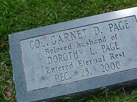 Col Garnet D. Page