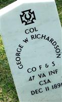 Col George William Richardson