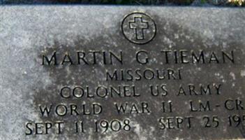 Col Martin G. Tieman