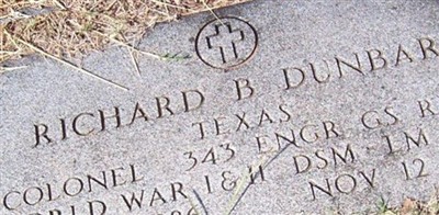 Col Richard B Dunbar Col Richard B Dunbar
