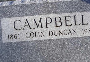 Colin Duncan Campbell Colin Duncan Campbell