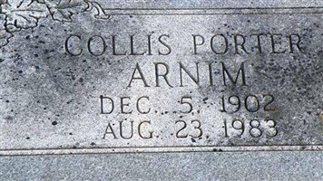 Collis Porter Arnim Collis Porter Arnim