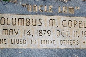Columbus M. Copeland Columbus M. Copeland