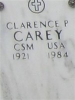 Command Sergeant Major Clarence P Carey