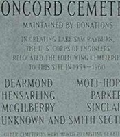 Concord Cemetery Concord Cemetery